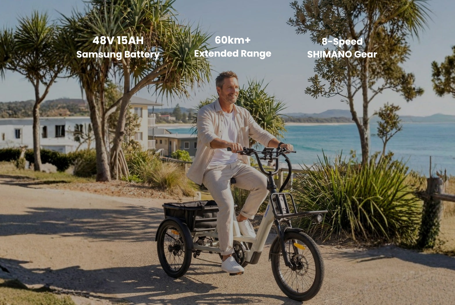 Vamos Trio – 3 Wheel Electric Bike