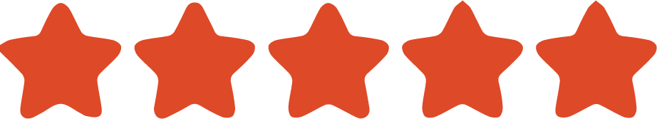5 Stars rating image.