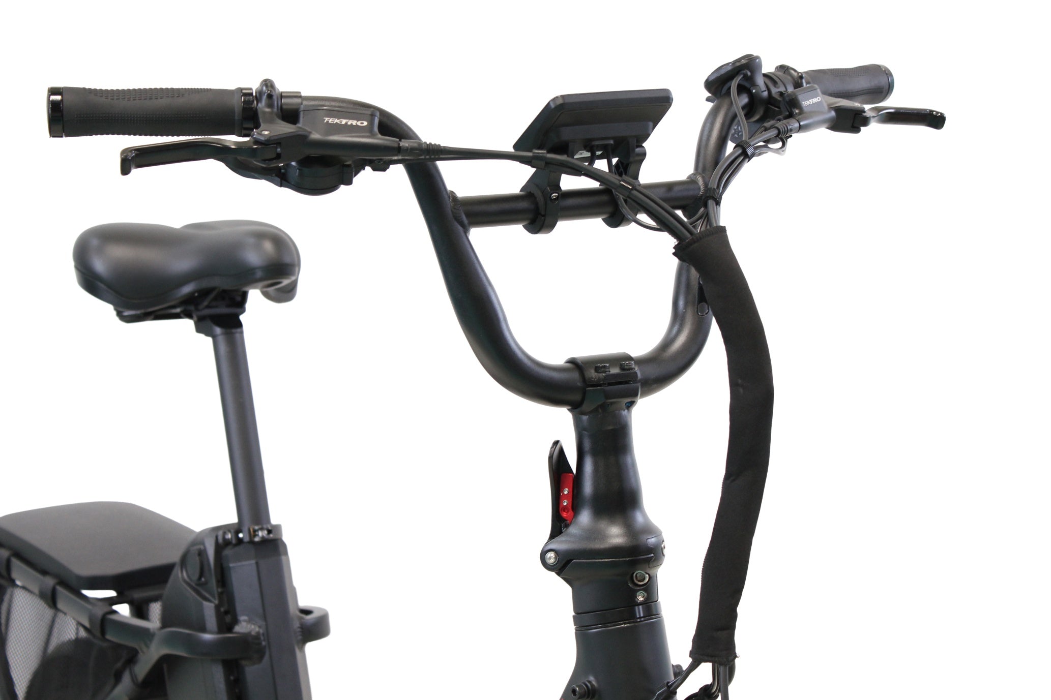 Black foldable electric bike