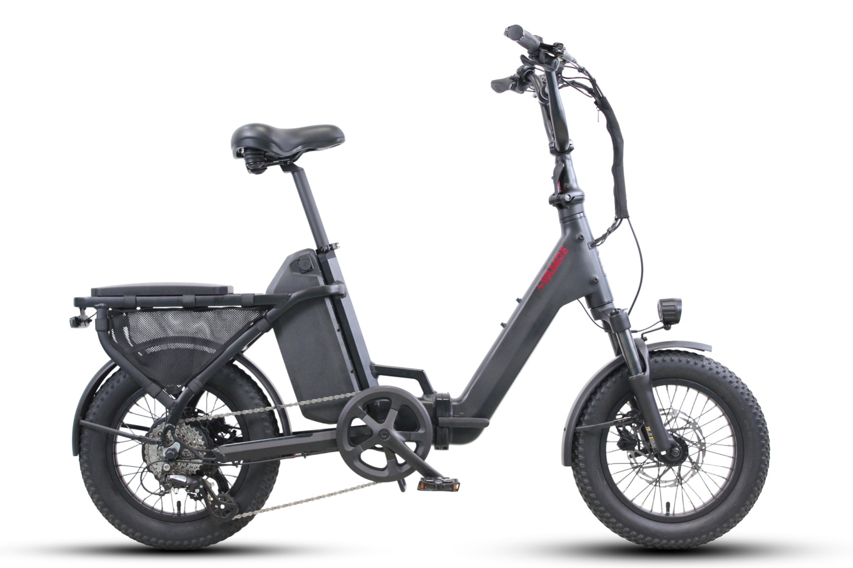 Black foldable electric bike
