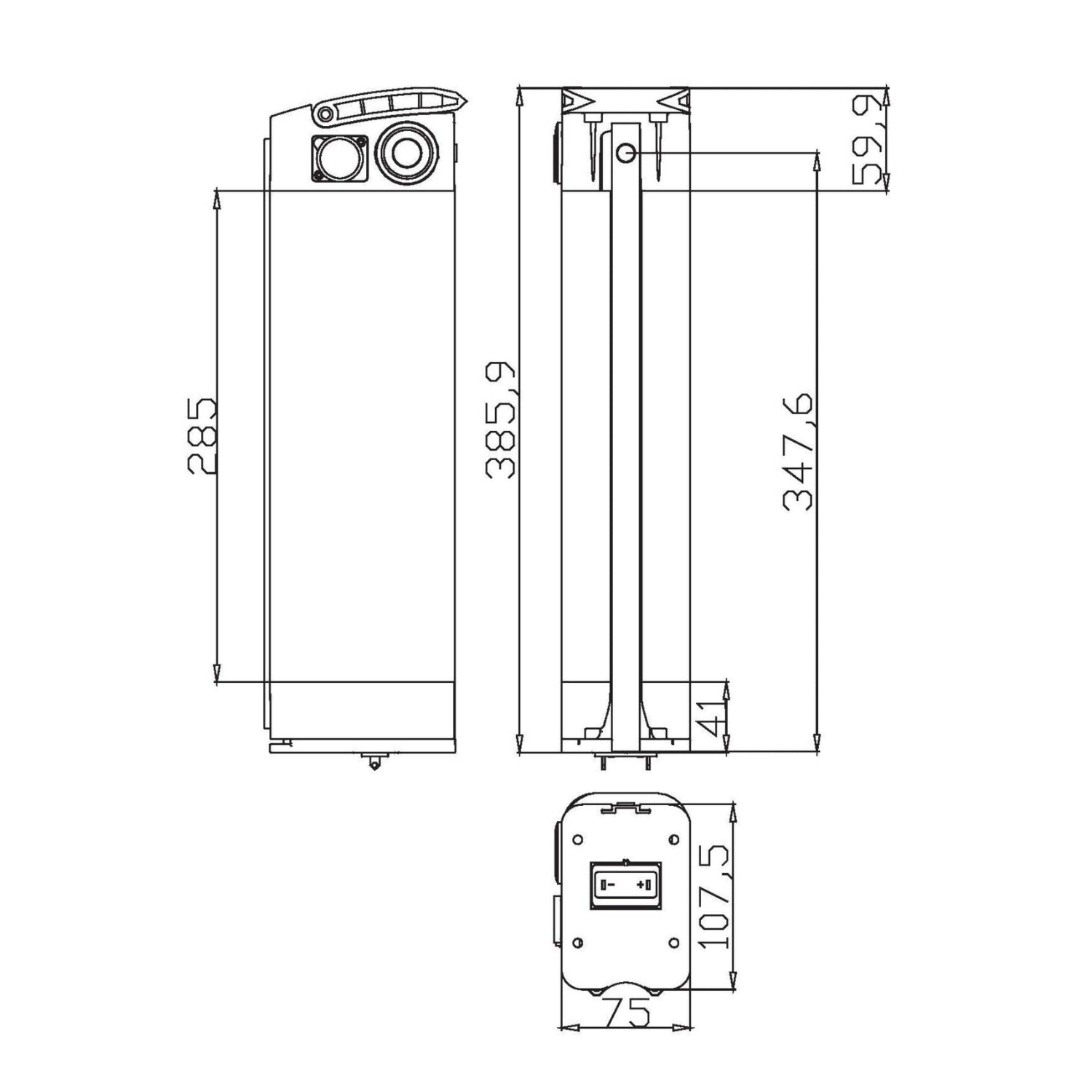 El Doblez XL Battery (36V 21AH Silverfish)