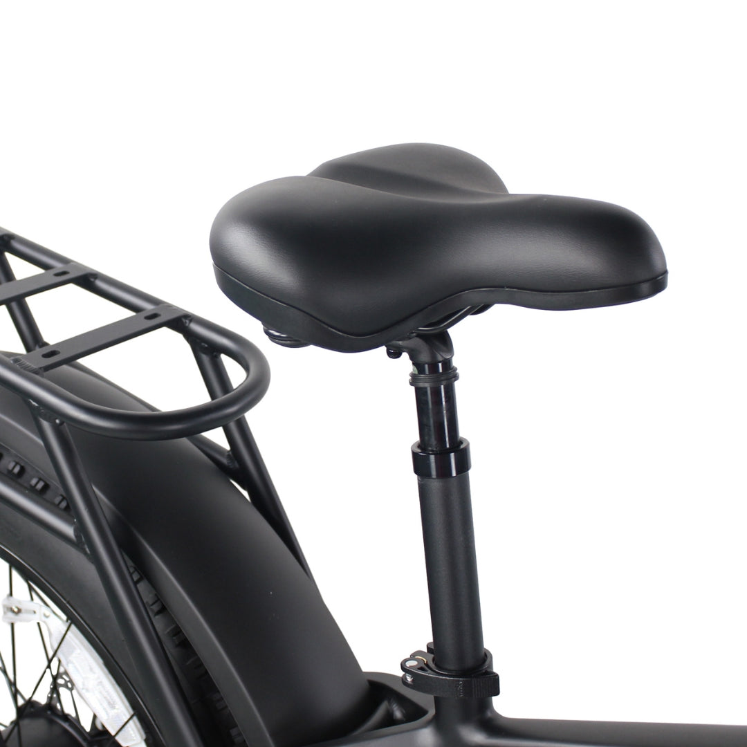 JUSTEK saddle on Vamos bike image.