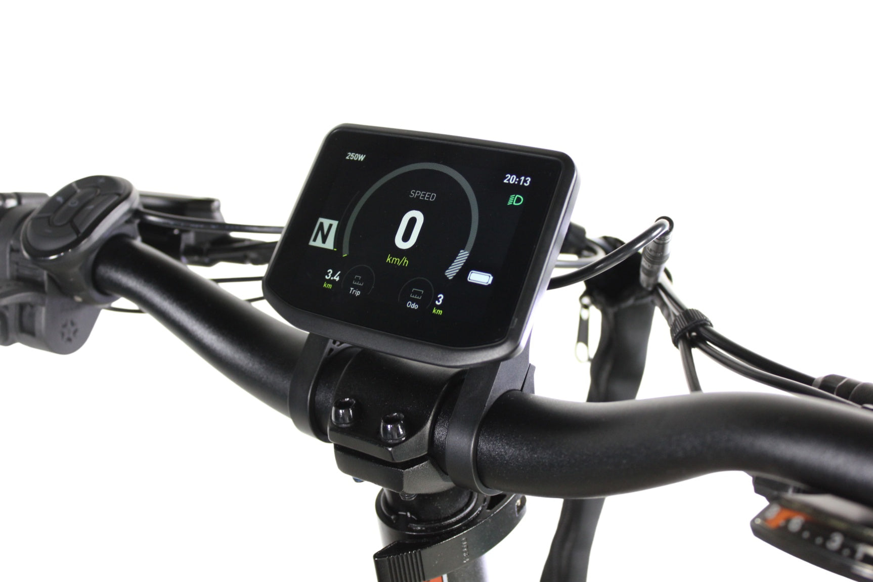 Bicycle handlebar with a digital display 
