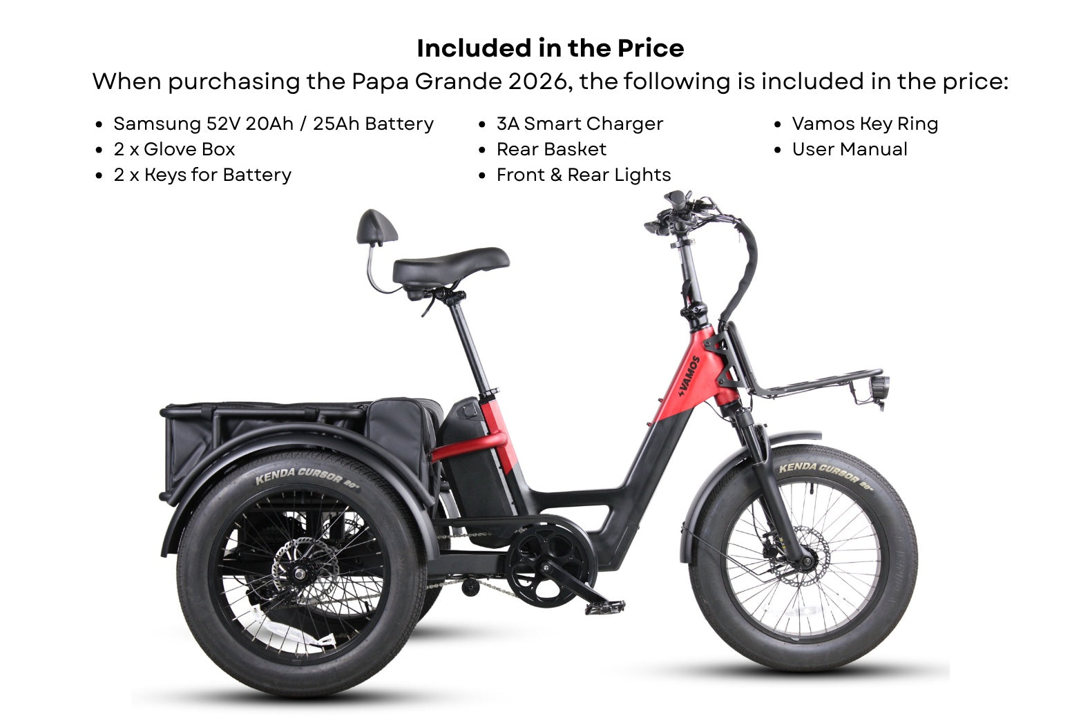 Papa Grande Pro 2026 - 3 Wheel E-Trike Bike