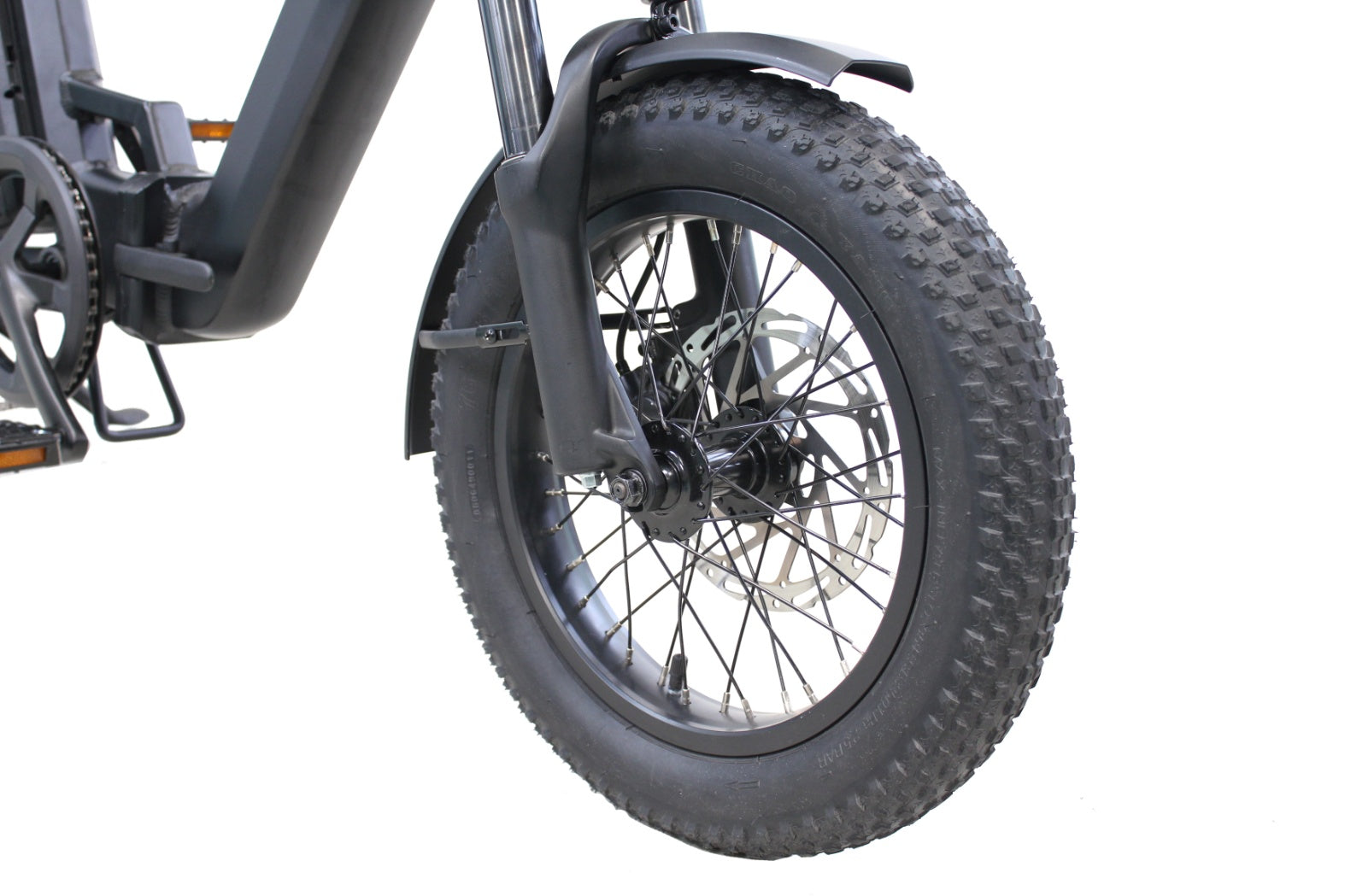 Close-up of a bicycle wheel 